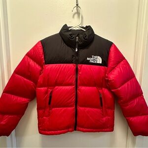 The North Face Kids Puffer Jacket in Red and Black